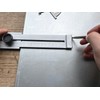 WRS Precision Marking Gauge, Matte Chrome-Plated, Lasered Scale, mm Graduation,