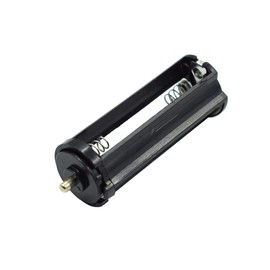 Hxchen - Soporte cilíndrico para 3 pilas AAA de 1,5 V, 5 unidades, color negro