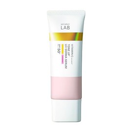 unlabel Sunscreen, Tone Up UV Serum, Makeup Base, Rose Beige, Vitamin C, Pores, Stains, Ruddy Feel, Bare Skin, 1.1 oz (30 g)