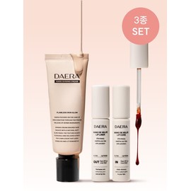 [3-piece set] Complete face makeup (shining cream + 2 lip tattoos) / [3종 세트] 쌩얼 메이크업 완성(샤이닝 크림+립 타투 2종)