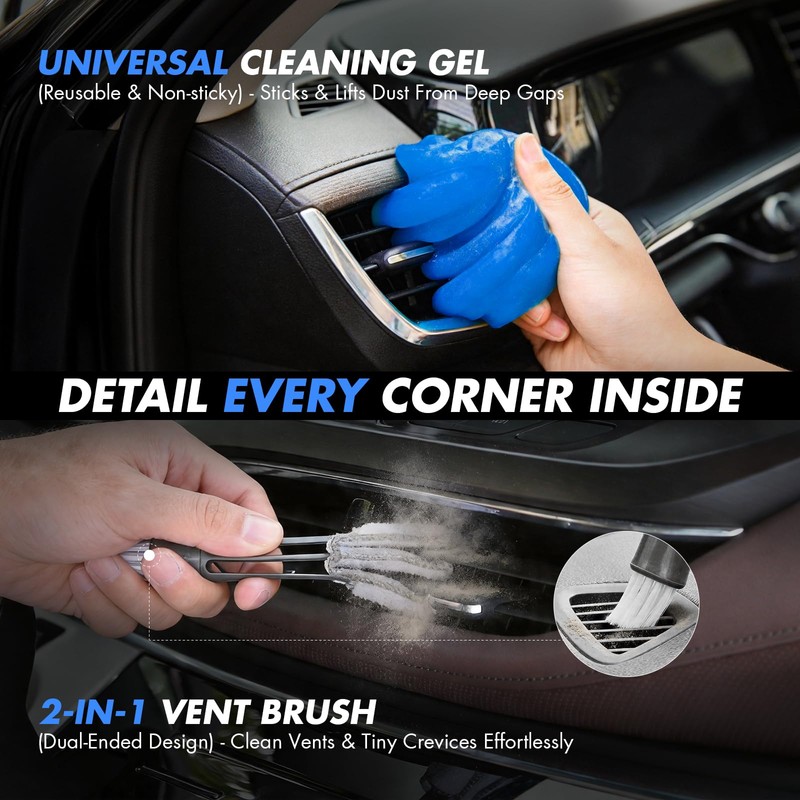 28PCS Car Detailing Kit Interior Cleaner, Car Interior Cleaning Kit