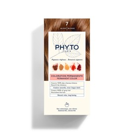 PHYTO PHYTO Phytocolor Permanent Hair Color, 7 Blonde, with Botanical Pigments, 100% Grey Hair Coverage, Ammonia-free, PPD-free, Resorcin-free, 0.42 oz.