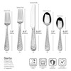 Towle Everyday Santa 20 Piece 18.0 Stainless Steel Flatware Set,