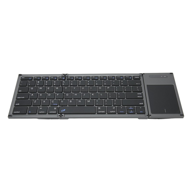 Portable Bluetooth Keyboard Foldable Multi Device Travel Keyboard with Touchpad