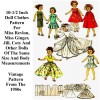 10-1/2" Doll Clothes Pattern For Little Miss Revlon, Miss Ginger