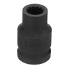 sourcing map 12-Point Impact Socket 1/2 Inch Drive 10mm Metric
