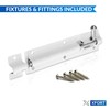 XFORT® 2 Pack Tower Bolt White 150mm (6"), Door Lock