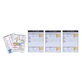Crystal Pilot VFR/METAR Cheat Sheet with 3 Notepads - Flight Planning Assistance Bundle for Pilots.