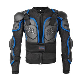 Kids Motorcycle Jacket-Dirt Bike Gear for MTB ATV,Motocross Armor Jacket,Chest Back Elbow Protection for Skateboard Skating