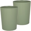 JiatuA Small Trash Can Plastic Wastebasket Round Garbage Container Bin