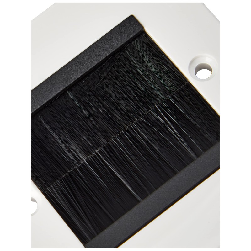 Philex 70435R Single Width Brushed Cable Entry/Exit Faceplate,White