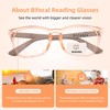 FEIVSN 3 Pack Bifocal Reading Glasses for Women Men Bi-focal