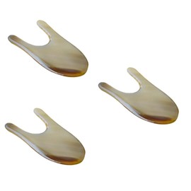 Baluue 3pcs Facial Massager Natural Horn Scraping Tool Neck Shoulder Massage Physical Aid