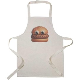 Azeeda 'Funny Burger Face' Kid’s Cooking Apron (AP00085166)