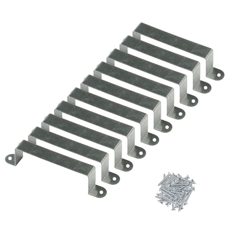 10 Pack Ultimate 4Inch Fence Post Security Brackets (for 100mm/4