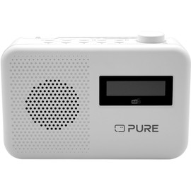 Pure Elan One² Portable FM/DAB+ Radio with Bluetooth, Cotton White