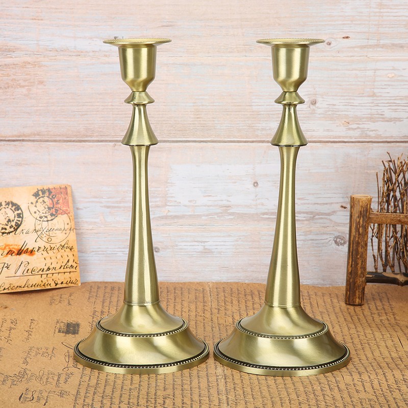 2Pcs Innovative European Style Single Head Candlestick Candle Holder Home