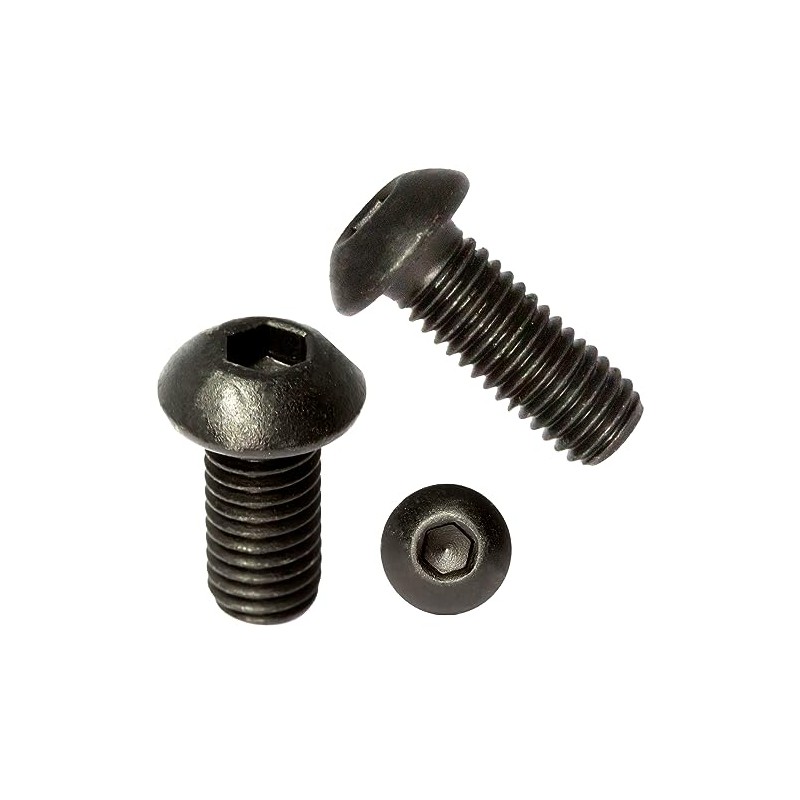 M5 (5mm x 12mm) Black Zinc Flake 10.9 Button Head