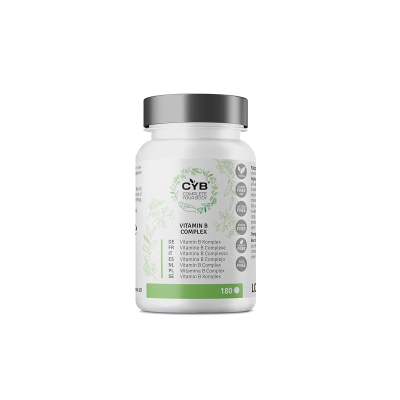Vitamin B Complex High Dose - 180 Tablets 6 Month