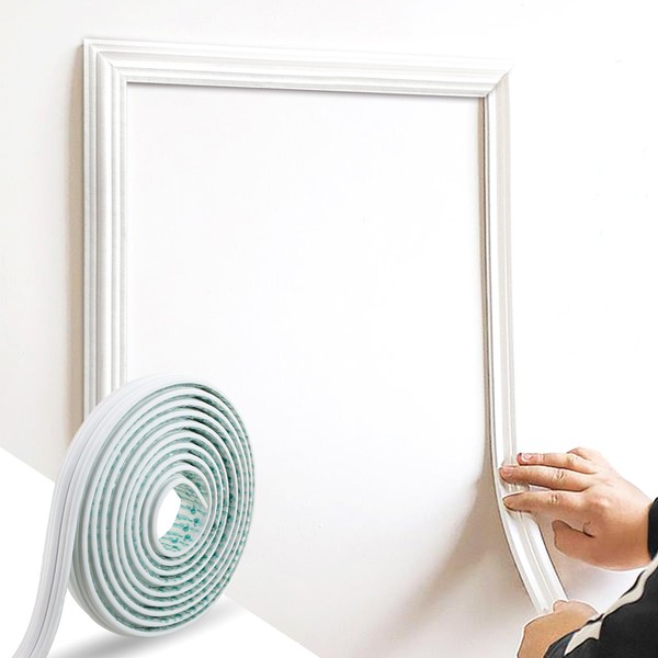 Trimold 118" x 1.5" Lightweight Peel and Stick Chair Rail