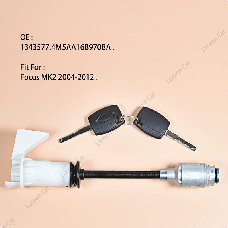 LoreenCar 1343577 Bonnet Lock Kit Metal 25.5 cm Long Bar