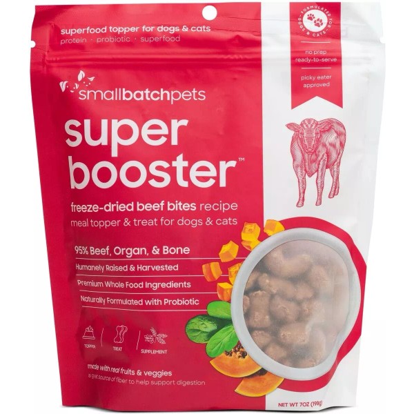 Smallbatchpets 18oz Smallbatch Pets Super Booster Freeze Dried Beef Bites