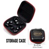 Dsycar 12 Pack Tire Stem Valve Caps Black, Thin Blue