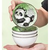 EatingBiting 4pcs Bowls & 4 Pairs of Chopsticks Panda Porcelain