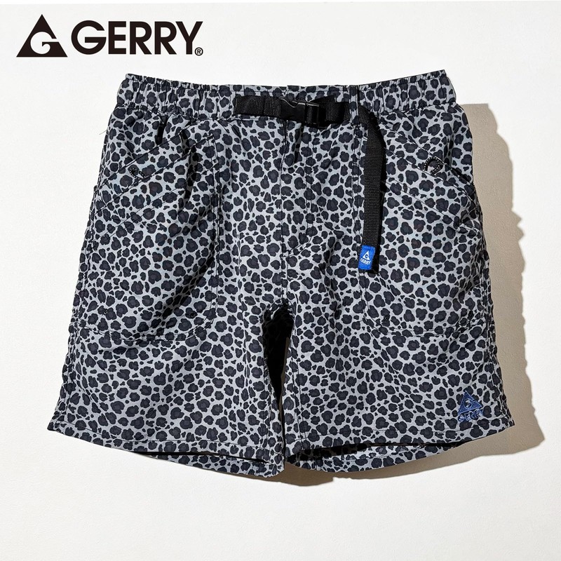 GERRY Men's Nylon Shorts, leopard grey, L