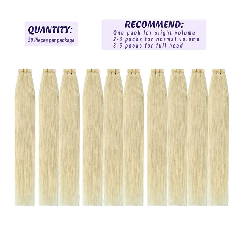 Aison Tape in Brazilian Human Hair Extensions Remy Human Hair