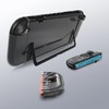 Switch2 スプリットケース 透明TPU NS2 ゲーミングコンソール保護カバー 落下と傷に強いフルカバーデザイン Joy-Con対応 取り外し可能 冷却穴位置 　分体式設計