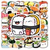 50pcs Cute Sushi Stickers for Kids, Kawaii Food Stickers for