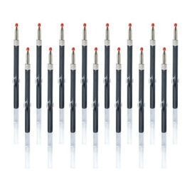 FSSTUD 100 Pcs 6 cm Black Ink Beadable Pens Refills Small Ballpoint Ink Pen Refills 1 mm Medium Point Pen Refill DIY Beaded Pens Refill Smooth Writing Ballpoint Accessories for School Office
