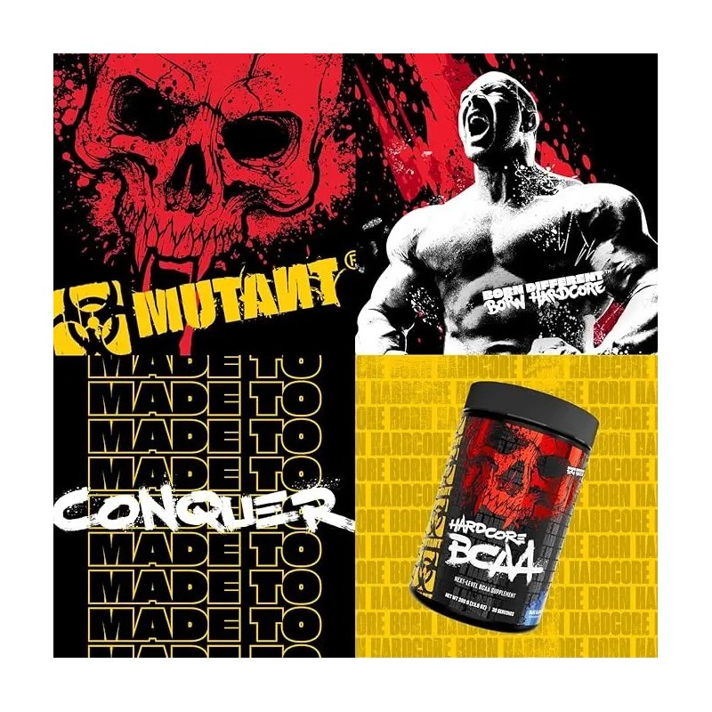 Bcaa Hardcore Mutant Aminoacidos Suplemento 30 Servicios Sabor Frutos Rojos