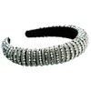 scicent Wedding Hair Accessories Silver Headband Rhinestone Beaded Hairbands No