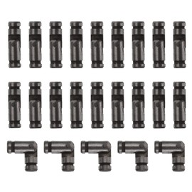 uxcell 50Pcs Invisible Barrel Hinges, 4x15mm Brass Concealed Hinge, Hidden Barrel Hinge, Small Concealed Hinges for Jewelry Box, Music Boxes, Small Woodworking Projects, Black