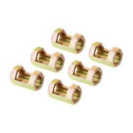 PATIKIL 1/8IP(1/8-27) Hex Coupling Nut, 6 Pack Female Thread Connector 25mm Hexagonal Sleeve Nut Rod Bar Stud Tube Joint Hardware for Lamp Repair DIY