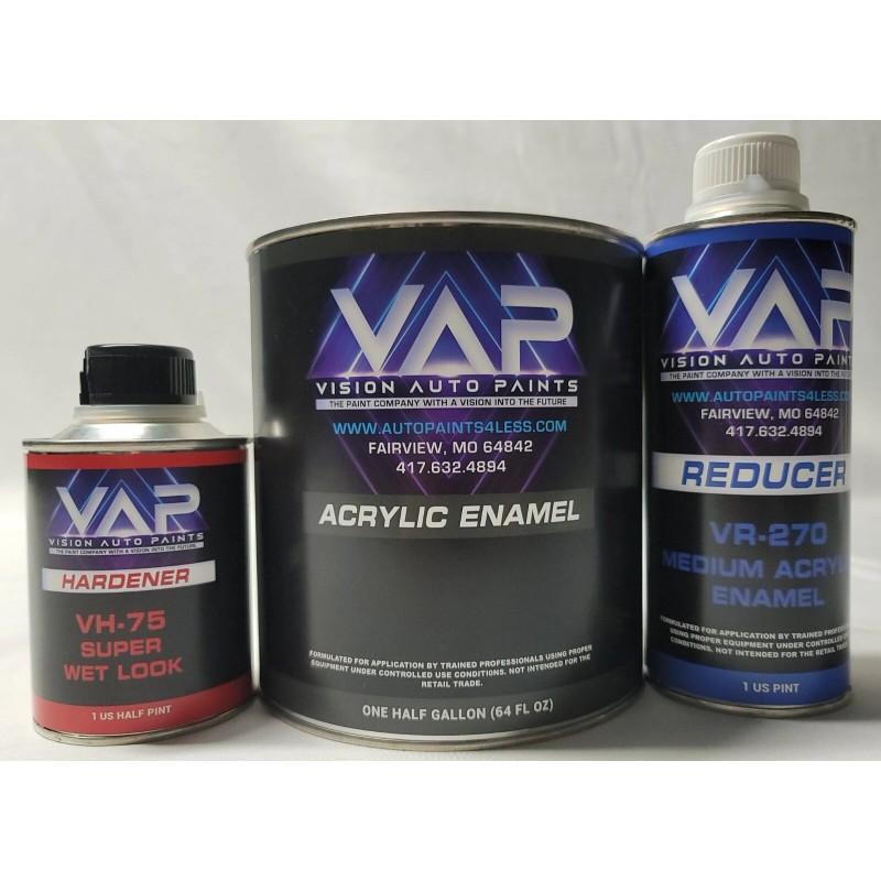 Vision Auto Paints # 489 High Gloss Apple Red Single