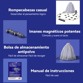 MXKJ-IU Juego De Ajedrez Magnético, Juego De Mesa para 2, Juego Familiar para Niños Y Adultos, Adecuado para Viajes De Fiesta (Cordón)