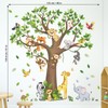 DECOWALL SG4-2504 Large Tree Jungle Animals Wall Decals Removable Stickers