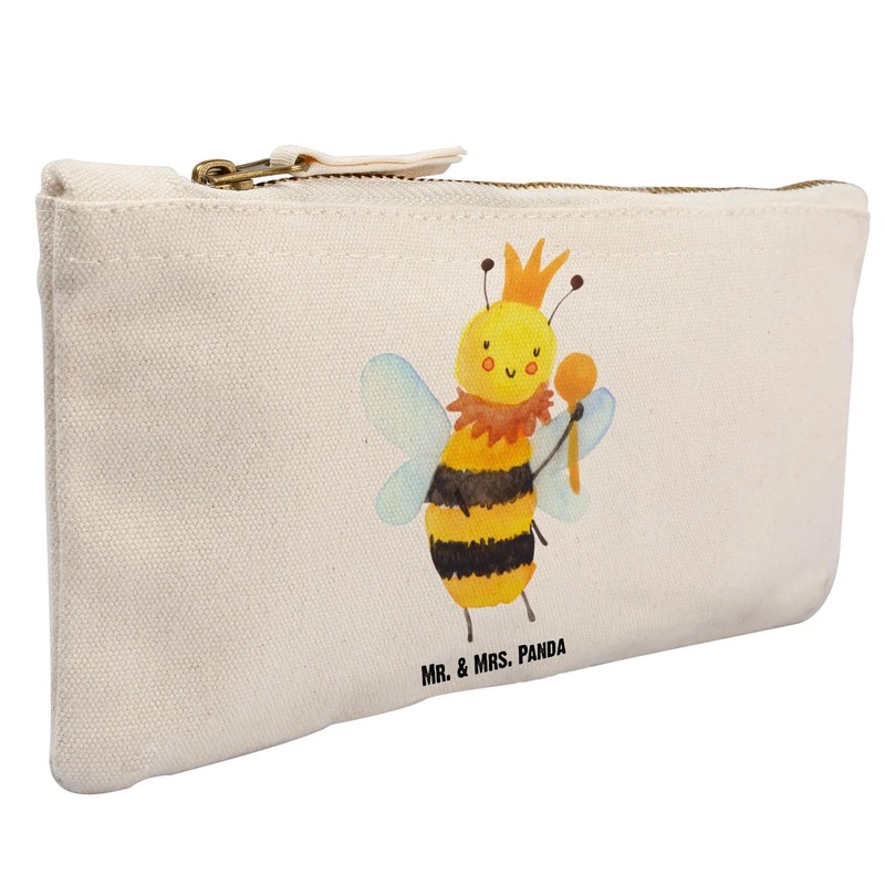 Mr. & Mrs. Panda Make-Up Bag Bee King, White, Hand