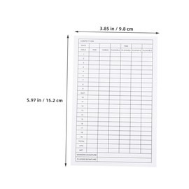 Outanaya 18pcs Golf Scorecards Lightweight Portable Score Recording for Tournaments Practice Ranges Clubs Extra Notation Space for Numbers Dates