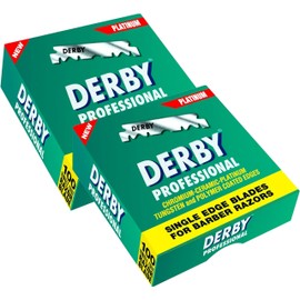 200 "Derby Professional" Single Edge Razor Blades for straight razor