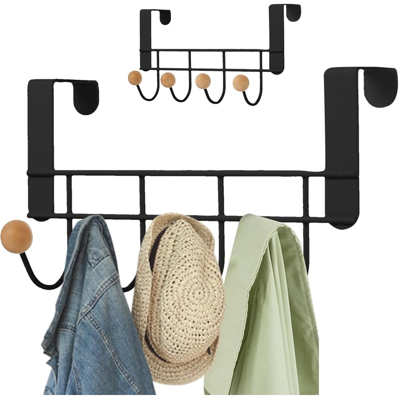 Gancho para Puerta Organizador de Espacio 4cm Resistente para Ropa