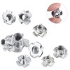 Bestgle Four-Pronged Nuts T-Nuts with Prongs, 100-Piece Set, M6 Nuts