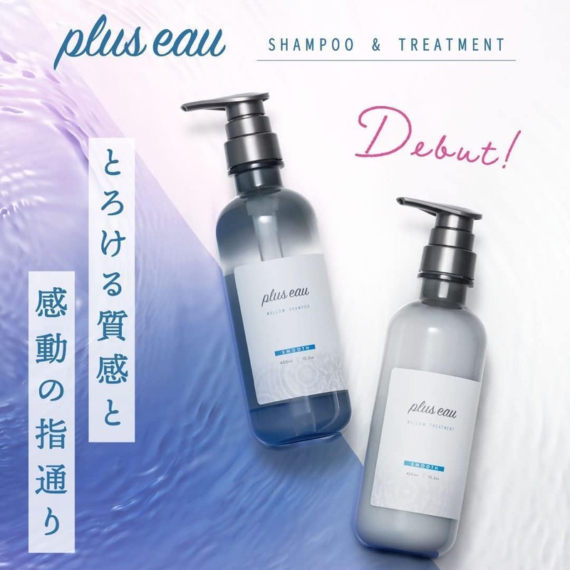 plus eau Mellow Shampoo & Conditioner, Smooth, White Floral &