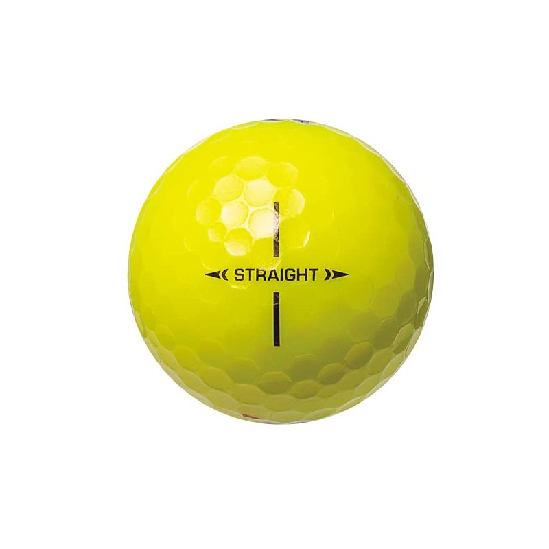 Bridgestone Super Straight Golf Balls, 2023 Model, 12 Balls, Yellow