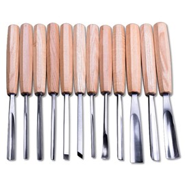 NAGU Magnolia Full Size12pcs Professional Wood Carving Tools Set