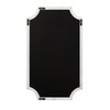 Hogan Framed Scalloped Decorative Wall Pinboard; White; 18 x 30;
