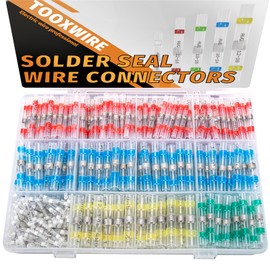 Tooxwire 600PCS Solder Seal Wire Connectors, Heat Shrink Self Stick Solderless Wire Connectors for Marine Automotive